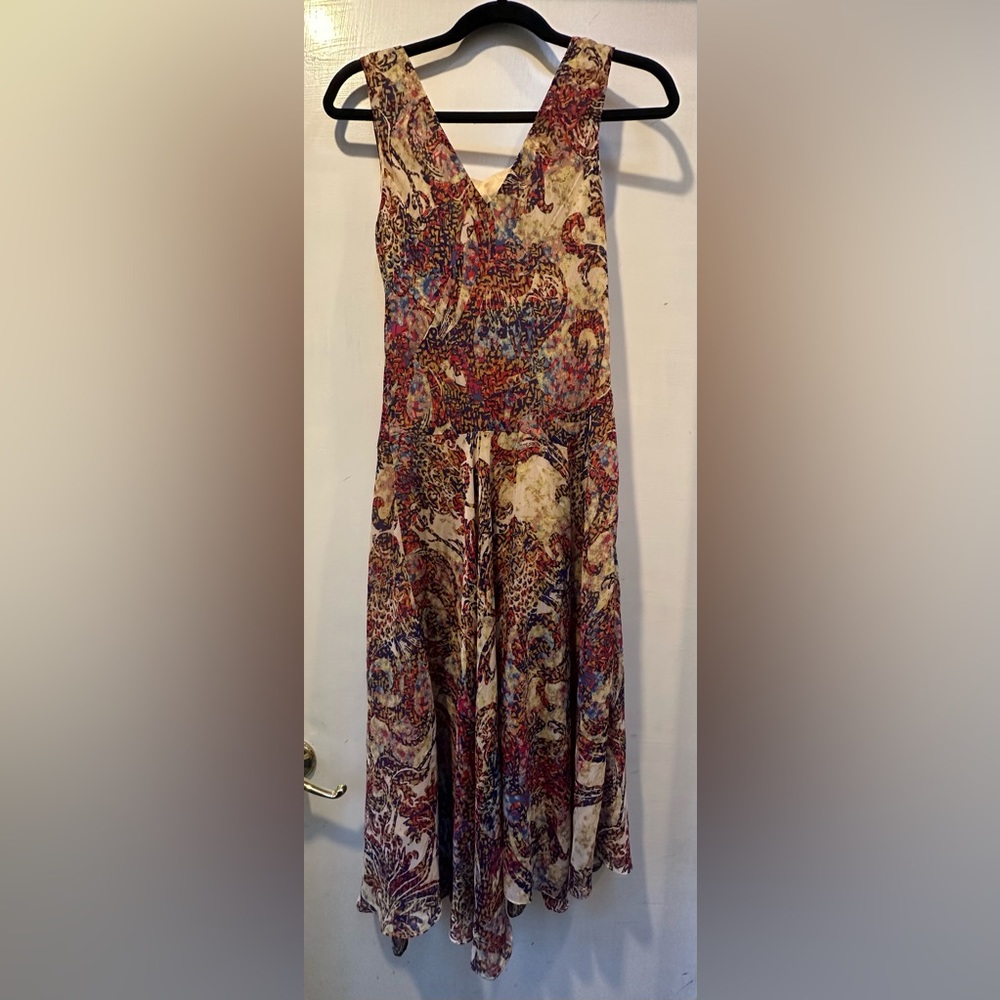 Evan Picone dress asymmetrical size 8 multi color
